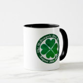 4 Leaf Clover Reunion Medallion Text Mok (Voorkant rechts)