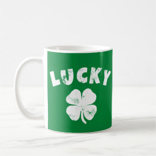 4 Leaf Lucky Clover St. Patrick's Day Koffiemok