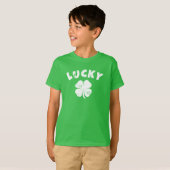 4 Leaf Lucky Clover St. Patrick's Day T-Shirt (Voorkant volledig)