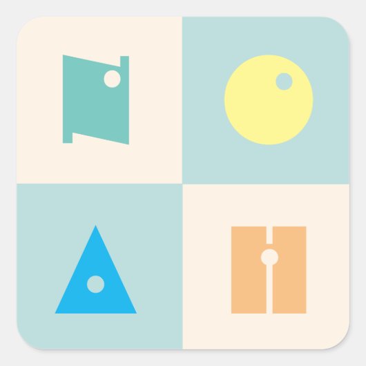 4 letter baby jongen naam noah sticker blad (Voorkant)