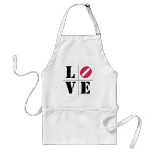 4 Letter Word Love Standaard Schort