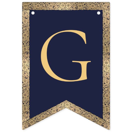 4 letters Navy Blue God Bless doop communie Vlaggetjes (Tweede vlag)