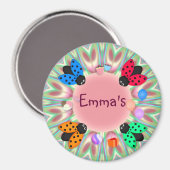 4 lieveheersbeestjes magneet (Voorkant / Achterkant)