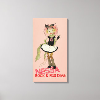 4 Little Monsters - Nessa Canvas Afdruk