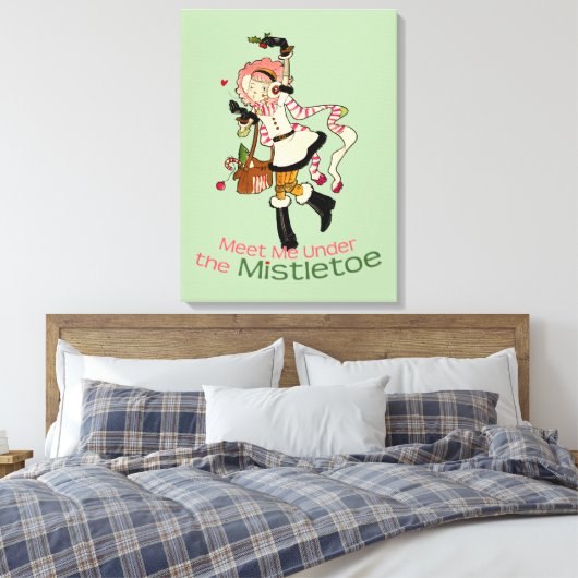 4 Little Monsters - Nessa Holiday Canvas Afdruk (Insitu (Slaapkamer))