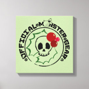 4 Little Monsters - Nessa Holiday Logo 2 Canvas Afdruk