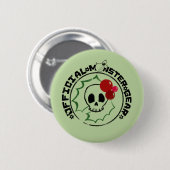 4 Little Monsters - Nessa Holiday Logo 2 Ronde Button 5,7 Cm (Voorkant /achterkant)