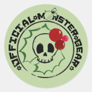 4 Little Monsters - Nessa Holiday Logo 2 Ronde Sticker