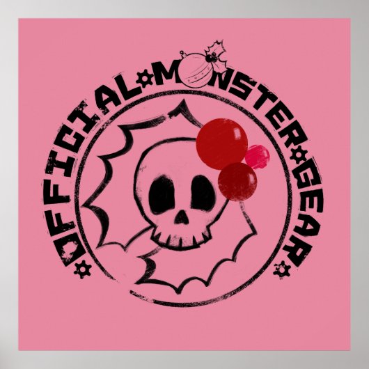 4 Little Monsters - Nessa Holiday Logo Poster (Voorkant)