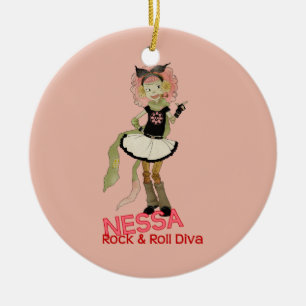 4 Little Monsters - Nessa Keramisch Ornament