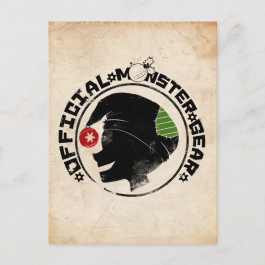 4 Little Monsters - Nigel Holiday Logo 2 Feestdagenkaart (Voorkant)