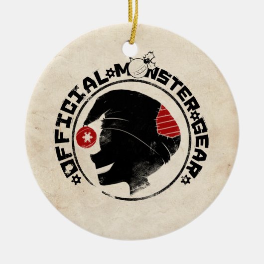 4 Little Monsters - Nigel Holiday Logo Keramisch Ornament (Voorkant)