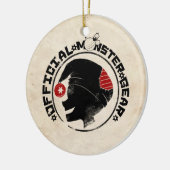 4 Little Monsters - Nigel Holiday Logo Keramisch Ornament (Links)