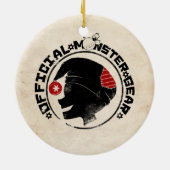 4 Little Monsters - Nigel Holiday Logo Keramisch Ornament (Achterkant)