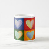 4 Love Hearts Art Custom Coffee Mug (Centre)