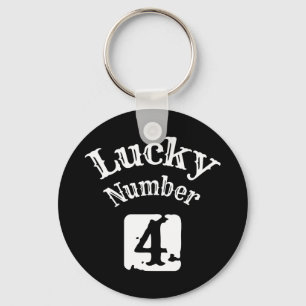 4 - Lucky Number 4 Luck Sleutelhanger