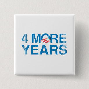 4-MEER-JAAR-OBAMA-Vintage.png Vierkante Button 5,1 Cm