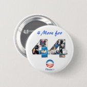 4 Meer voor 44 Obama's re-elecection Button (Voorkant /achterkant)