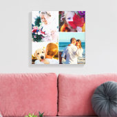 4 Modèle blanc arrondi de toile photo (Insitu(Salon))