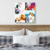 4 Modèle blanc arrondi de toile photo (Insitu(Chambre))