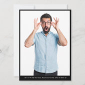 4 Modèle de la carte comp photo d'un acteur mascul (Dos)