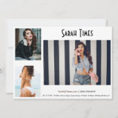 4 Modèle photo Modèle blanc de la carte à capuchon (Dos)