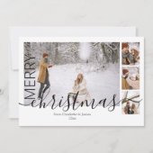 4 Modèle photo Simple moderne Joyeux Noël (Devant)