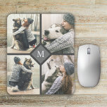 4 Modèles photo personnalisés avec Monogramme<br><div class="desc">Affichez 4 de vos photos préférées avec ce pavé photo-modèle personnalisé. Il présente votre original monogramme désiré dans le centre entouré de 4 de vos photos choisies que vous chargez à la place des exemples de photos montrés dans le modèle de design. C'est une excellente façon de profiter des photos...</div>