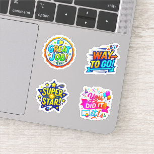 +4 Motivatie & Prijsstickers (Leraar Beloningen) Sticker