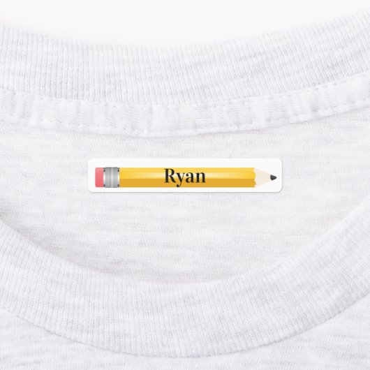 4 Noms Différents Crayons Fer sur Étiquette (Apposé)