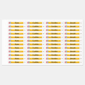 4 Noms Différents Étiquettes Crayons Thermocollant (Feuille)