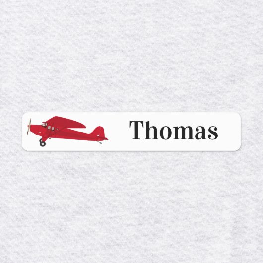 4 Noms Différents Fer D'Avion En Étiquette (Design 2)