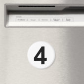 4 - nummer vier magneet (Insitu (Vaatwasser))