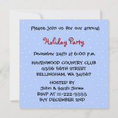 4 ours invitation à la fête de Noël familiale (Dos)