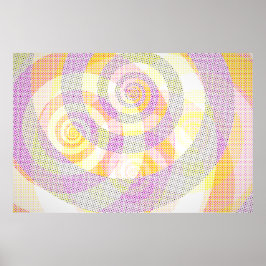 4 Patafysische overlappende spiralen var 3 Poster