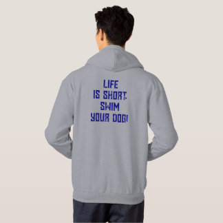 4 Paws Adrift Life is kort. Zwemmen met je Hond. B Hoodie