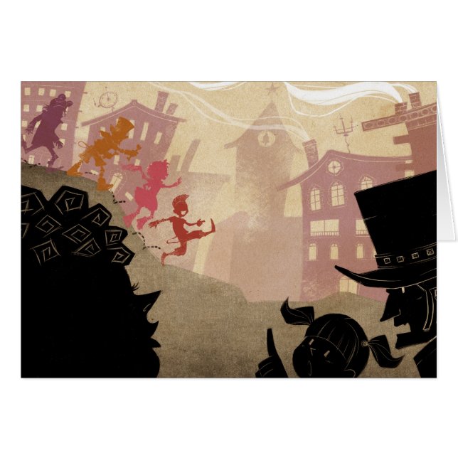 4 petits monstres - marchant par la ville (Devant horizontal)