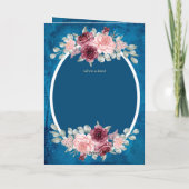 4 pg Espagnol BODA Invitations Turquoise Bleu Bour (Dos)