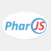 4 PharoJS glanzende Stickers (Voorkant)