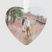 4 Photo 1er Noël Engagé Faux Marble Heart (dos)