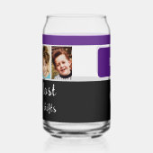 4 photo ajouter initiales noir violet (Gauche)