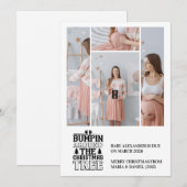 4 Photo Arbre de Noël Grossesse Faire-part (Devant / Derrière)
