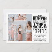 4 Photo Arbre de Noël Grossesse Faire-part (Devant)