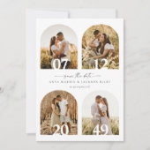 4 Photo Arche Save The Date Annonce de Mariage (Devant)