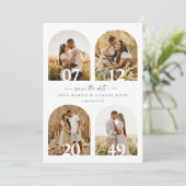 4 Photo Arche Save The Date Annonce de Mariage (Debout devant)