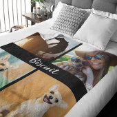 4 Photo Collage Couverture de chien avec noir |