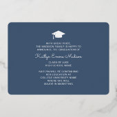 4 Photo Collage Dusty Bleu & Or Carte Grad (Verso)