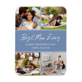 4 Photo Collage Fête des Mères Magnet cadeau (Vertical)