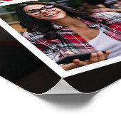 4 Photo Collage Graduation Party Affiche de bienve (Coin)