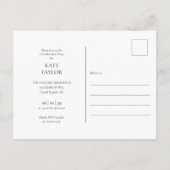 4 Photo Collage Graduation Party Invitation Postca (Dos)